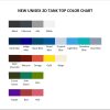 tank top color chart 1 - Foo Fighters Merch